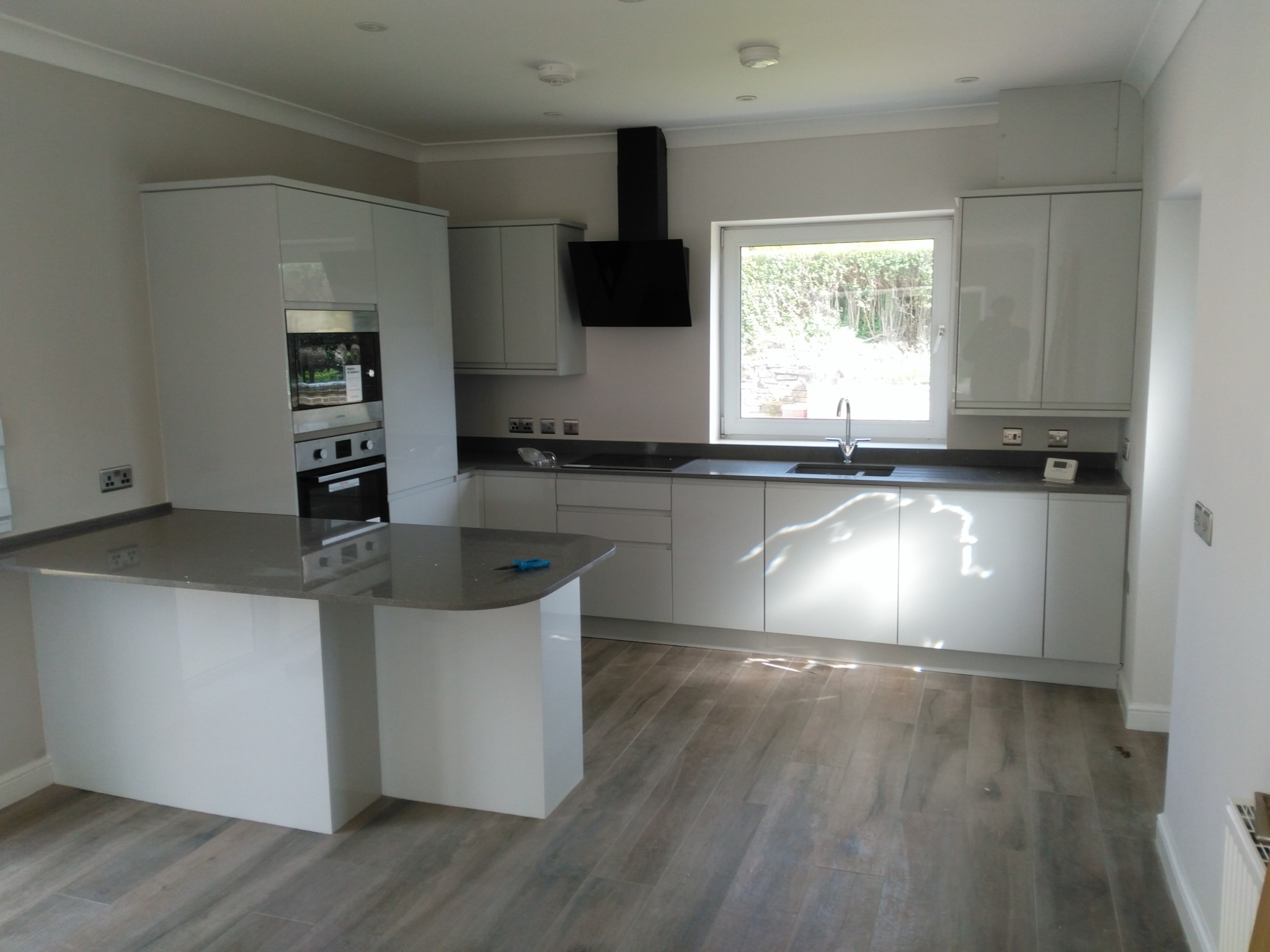 Contemporary accessible kitchen within the adapted bungalow