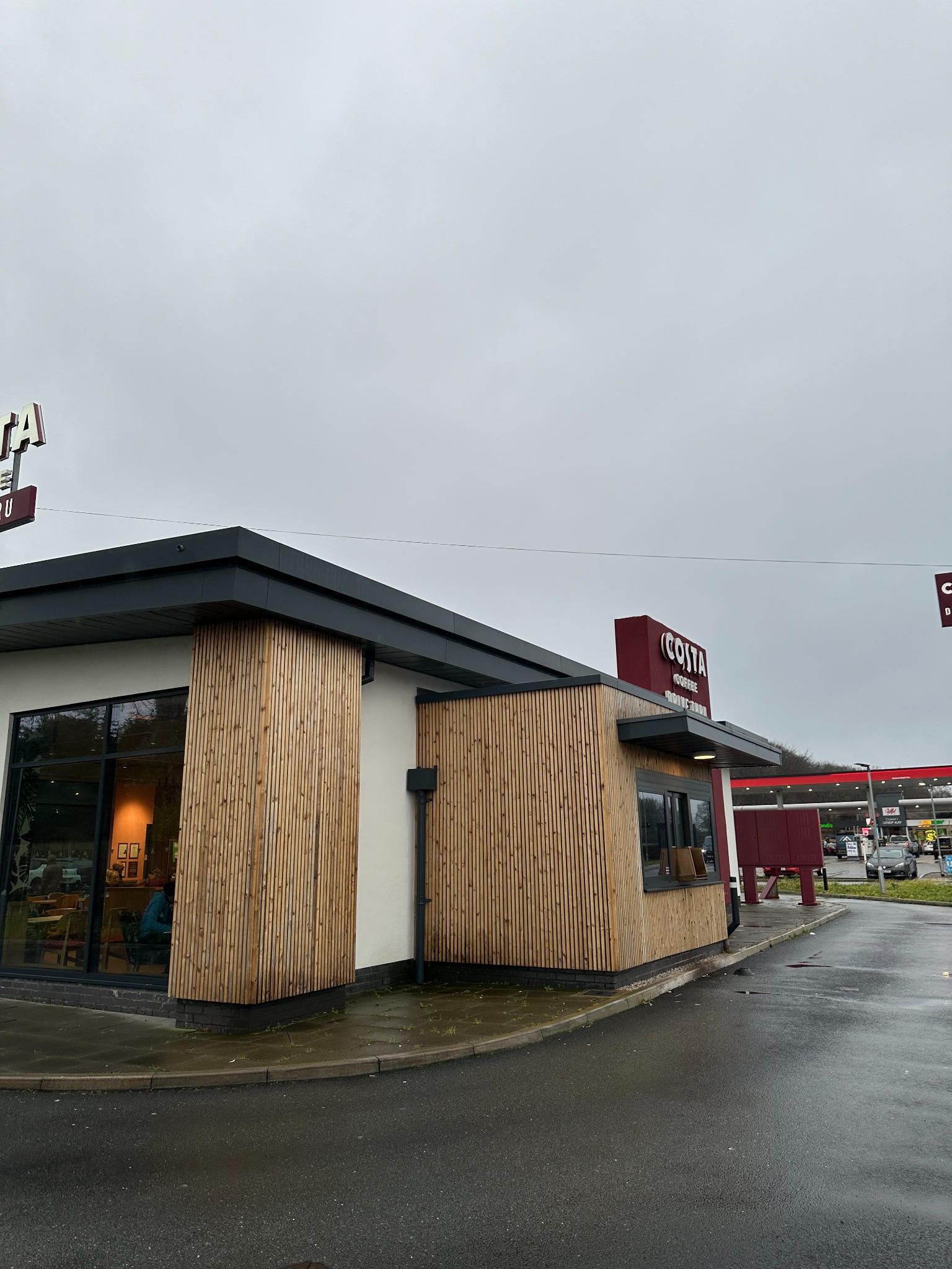 Costa Coffee material and facade design