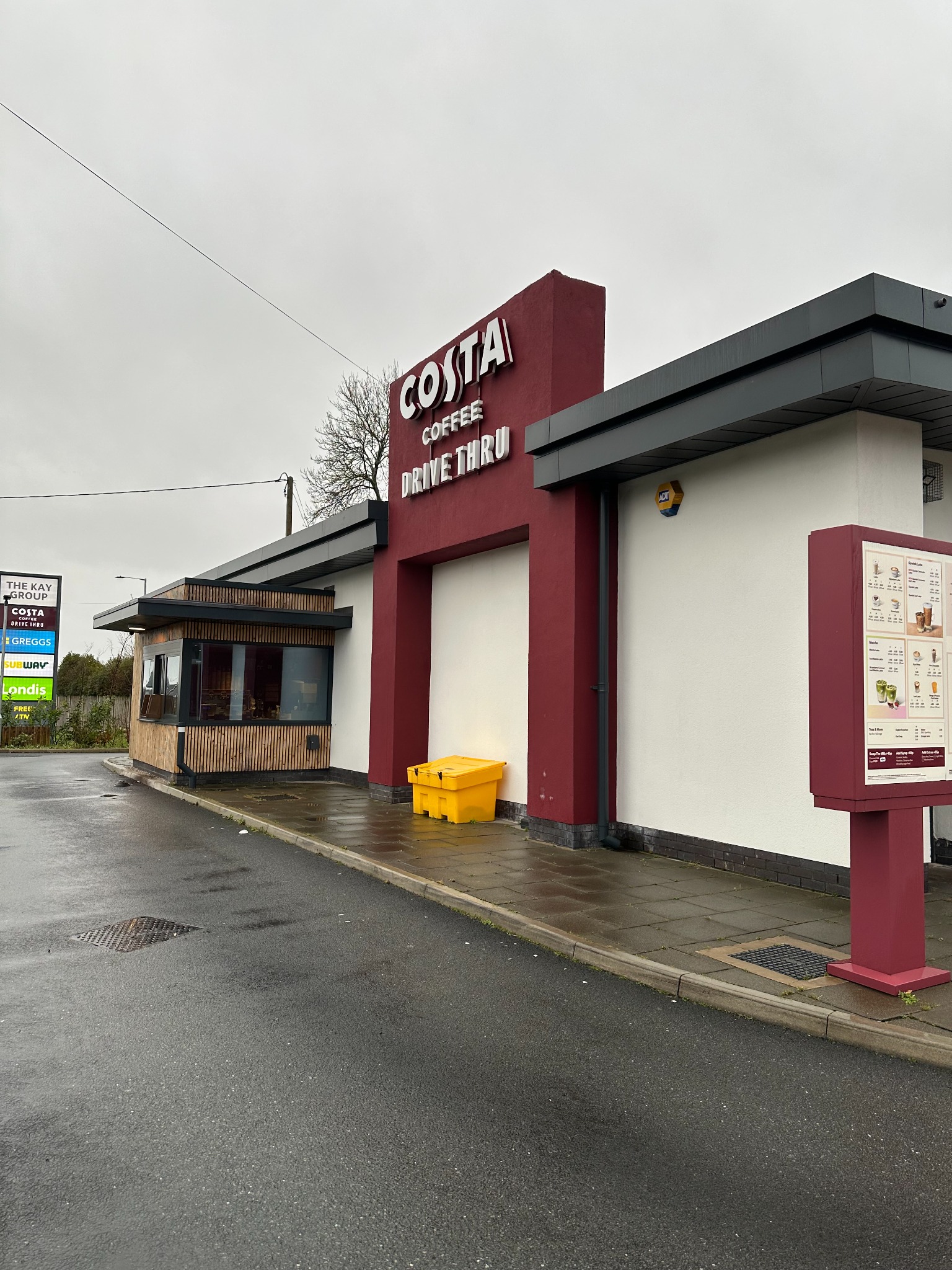 Costa Coffee customer and drive-thru environment