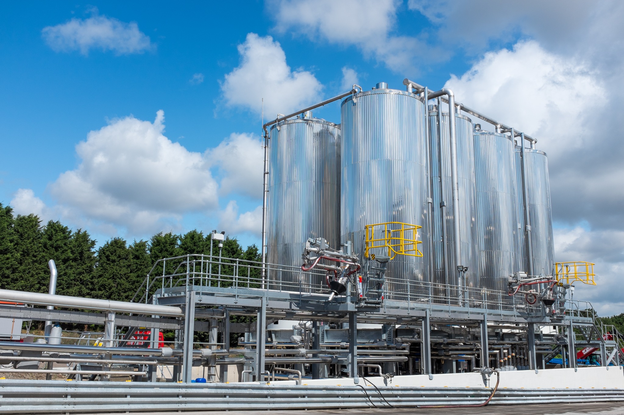Storage tanks and industrial process infrastructure