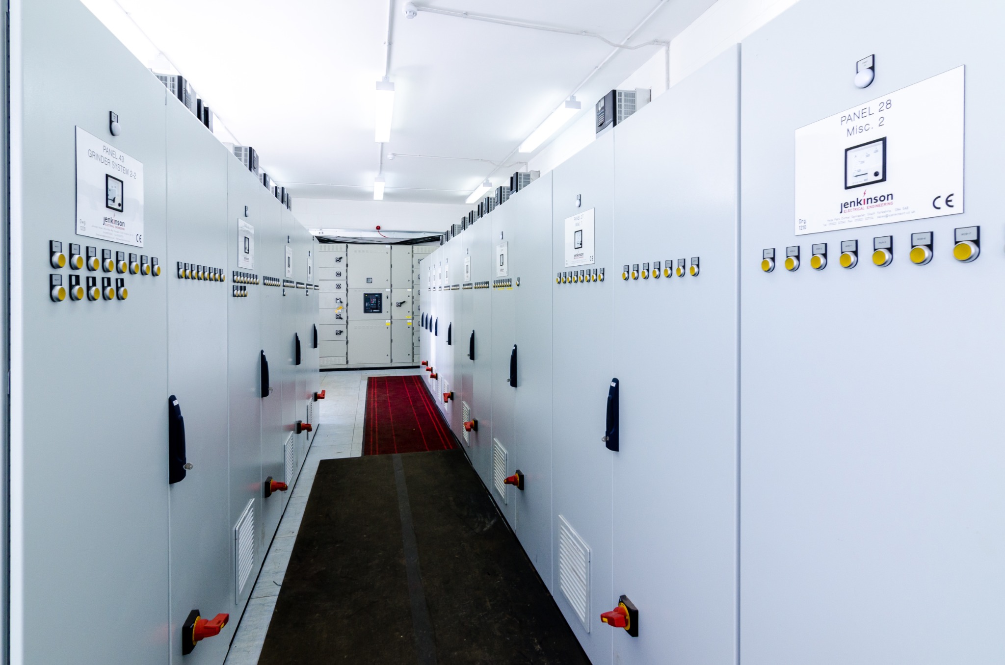 Electrical infrastructure within the redeveloped facility