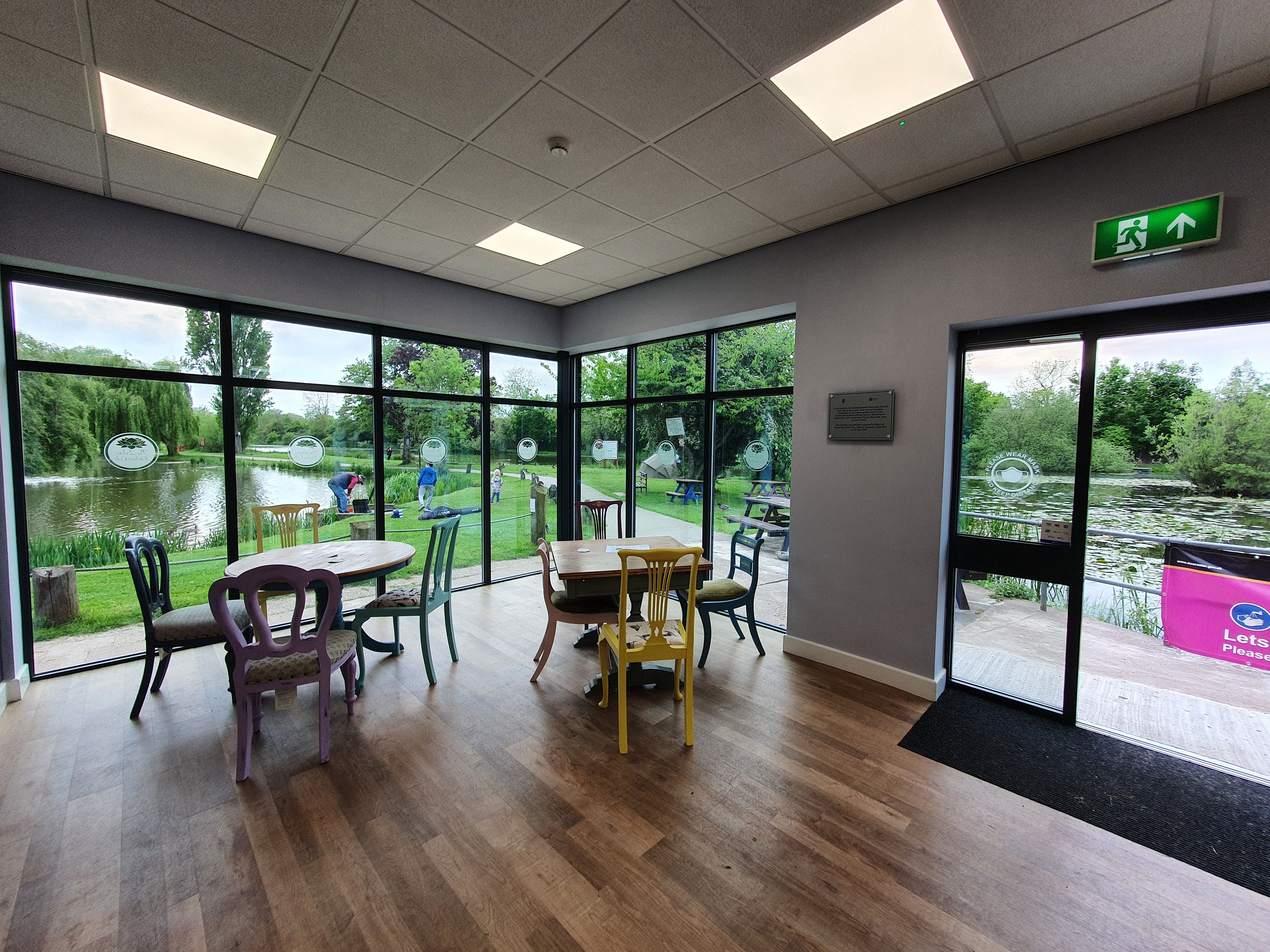 Interior views over The Delves ponds