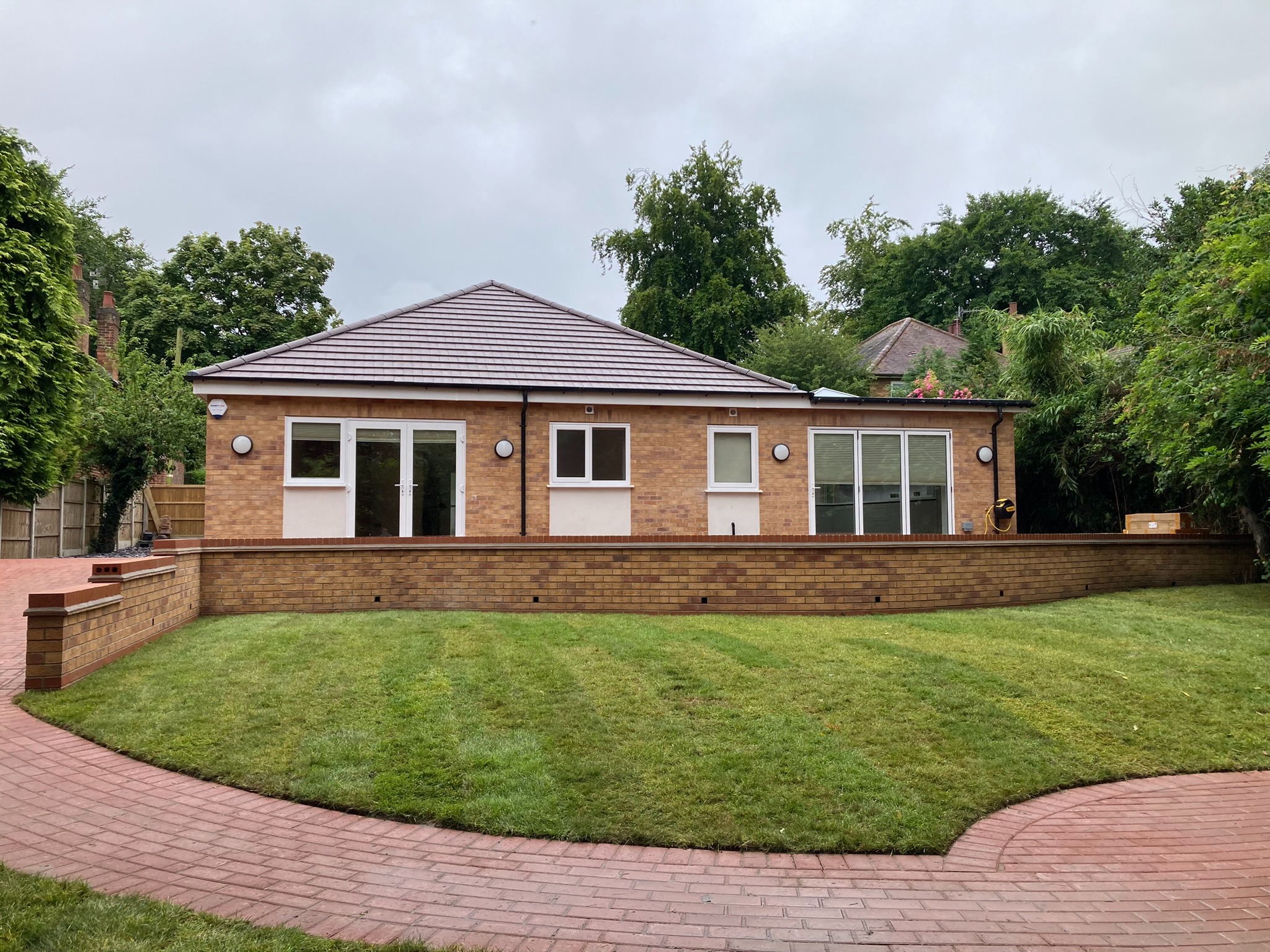 Rear elevation of the rebuilt Nottingham accessible home