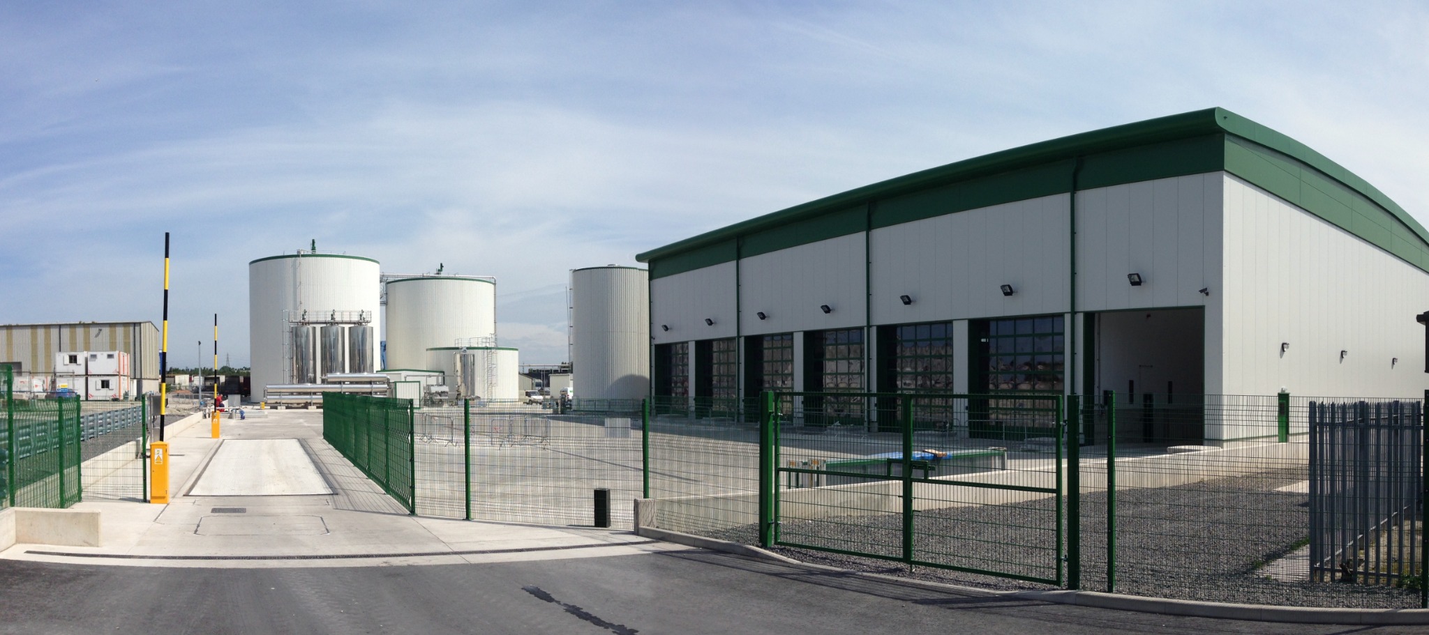 ReFood Doncaster anaerobic digestion facility entrance and process yard