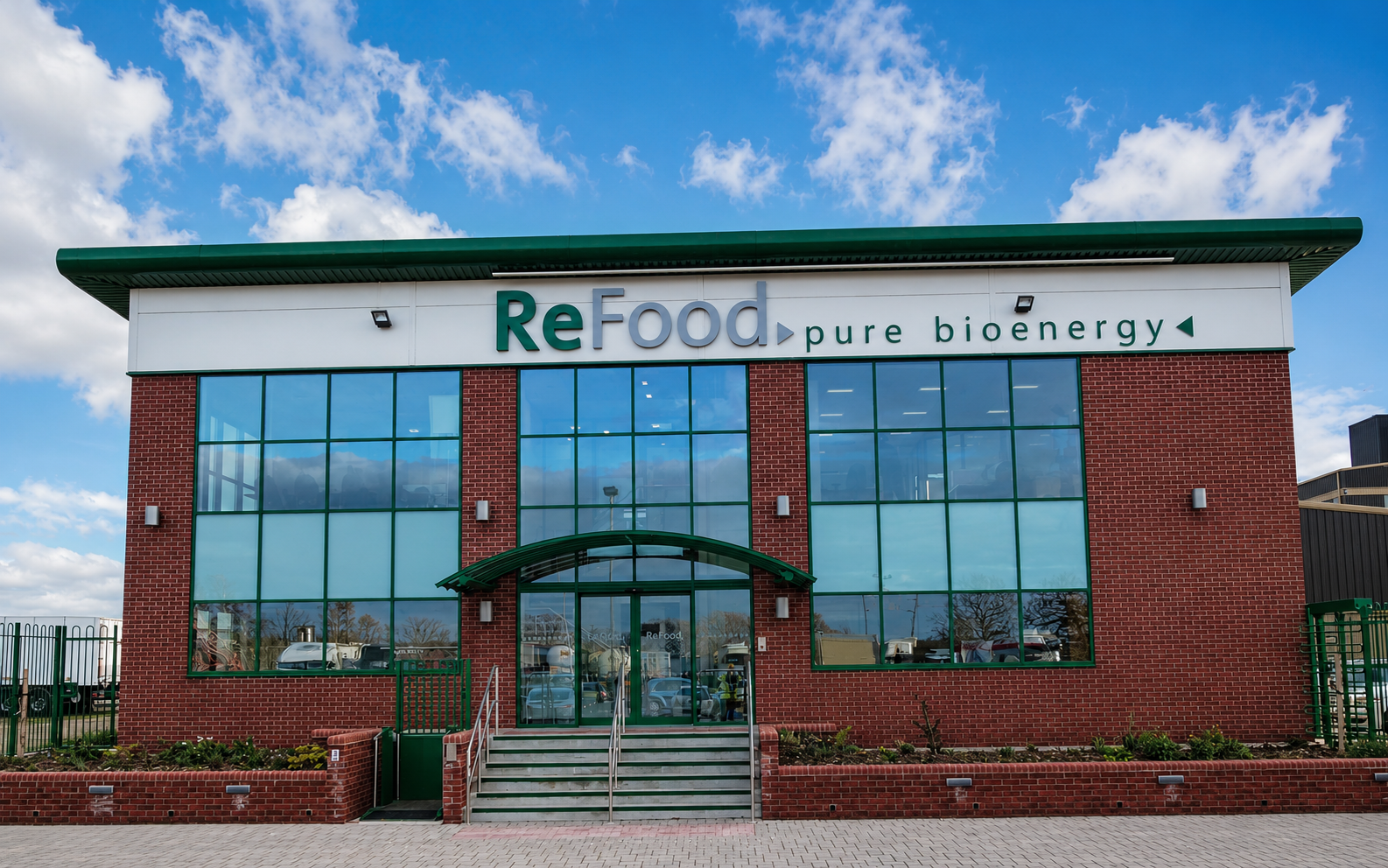 ReFood Doncaster office block and main entrance