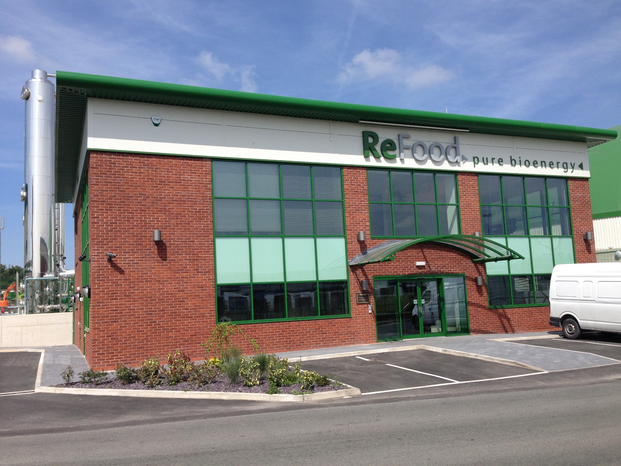 ReFood Widnes office and anaerobic digestion facility exterior