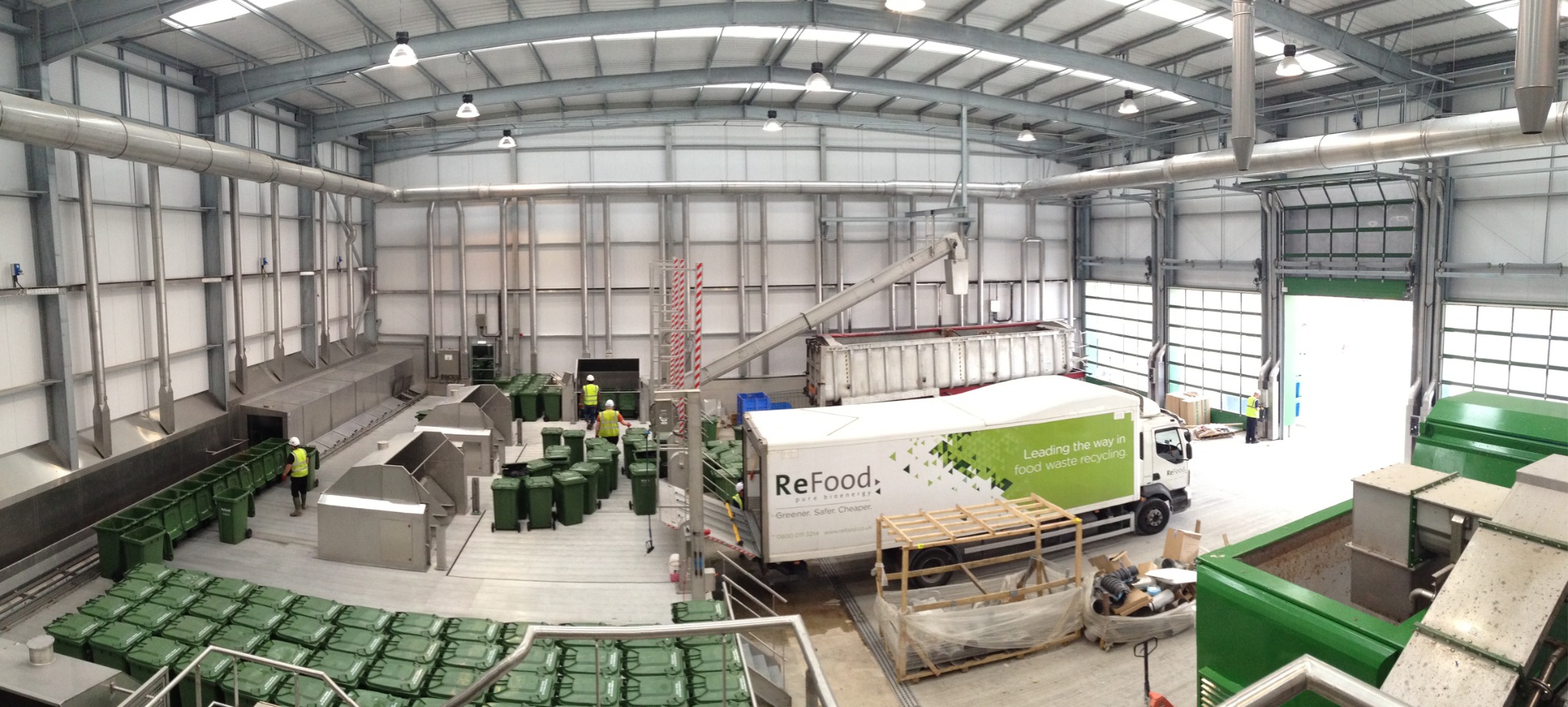 External process plant and stainless steel equipment at ReFood Widnes