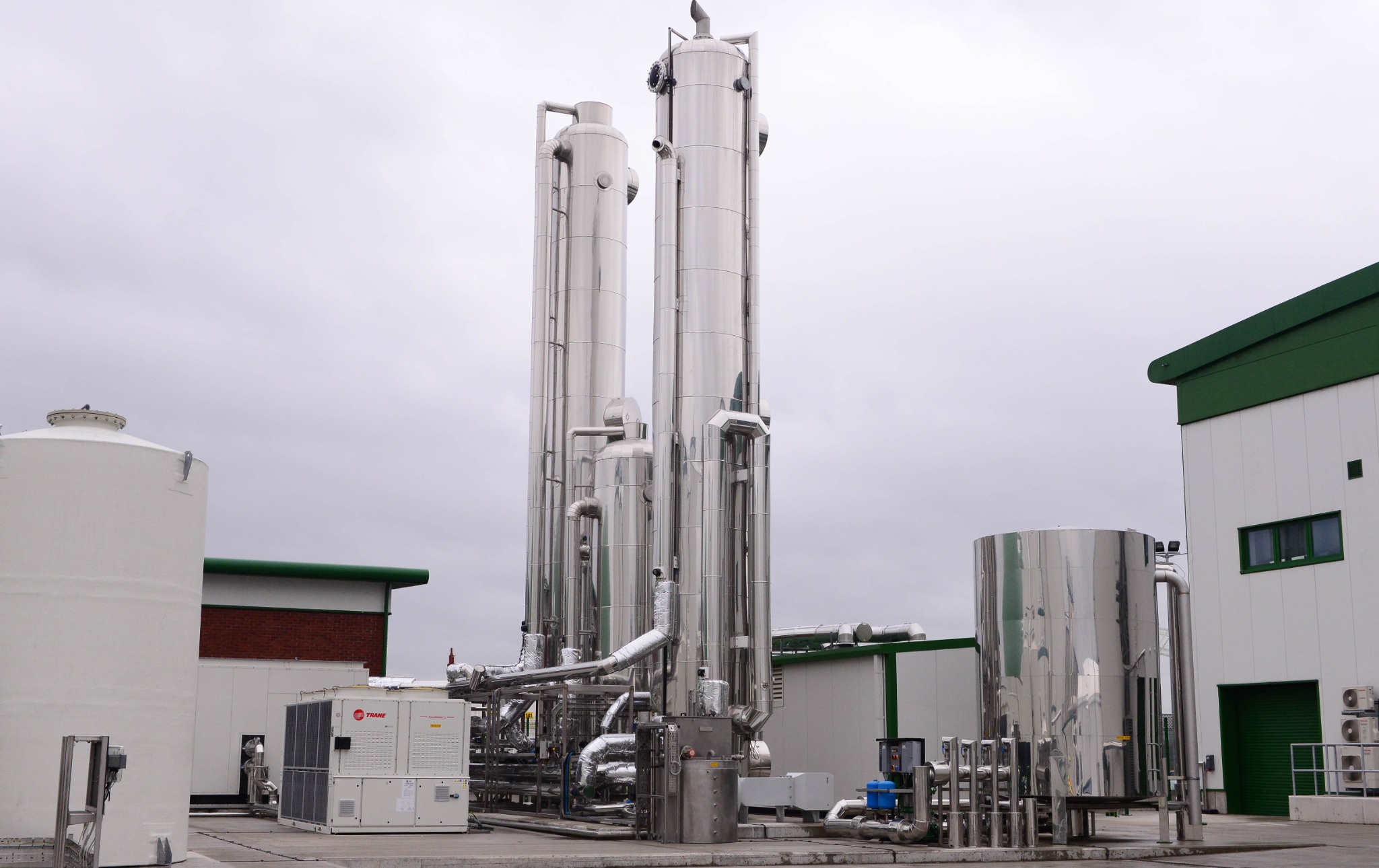 External anaerobic digestion tanks and process equipment