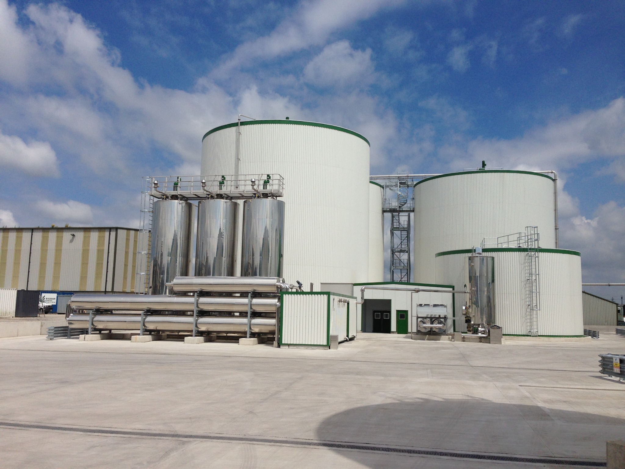 Hygienisation tanks and process equipment at ReFood Widnes