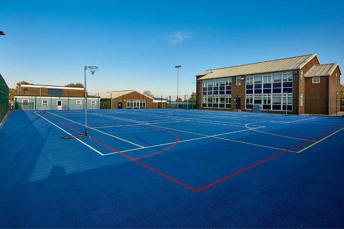 Upgraded external sports area