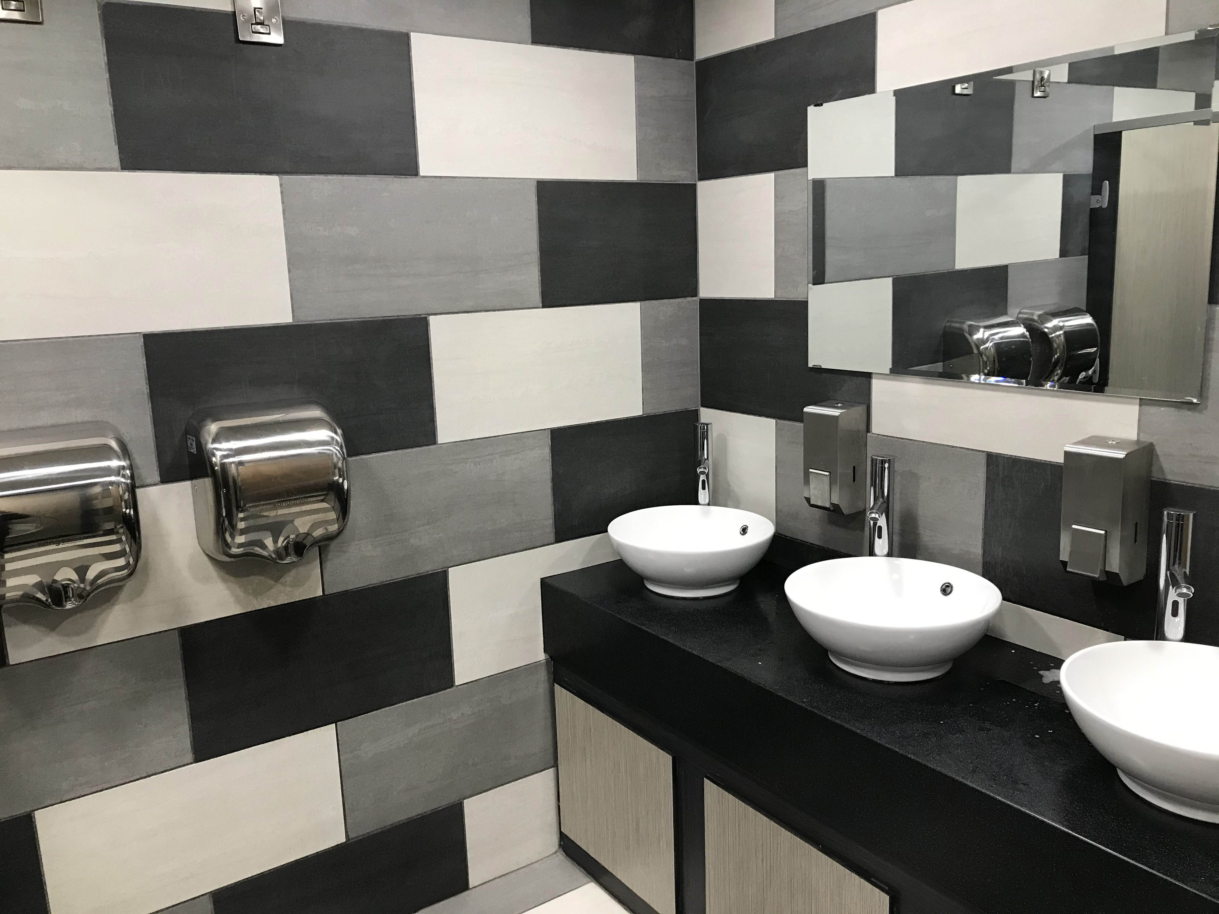 Customer washroom vanity area
