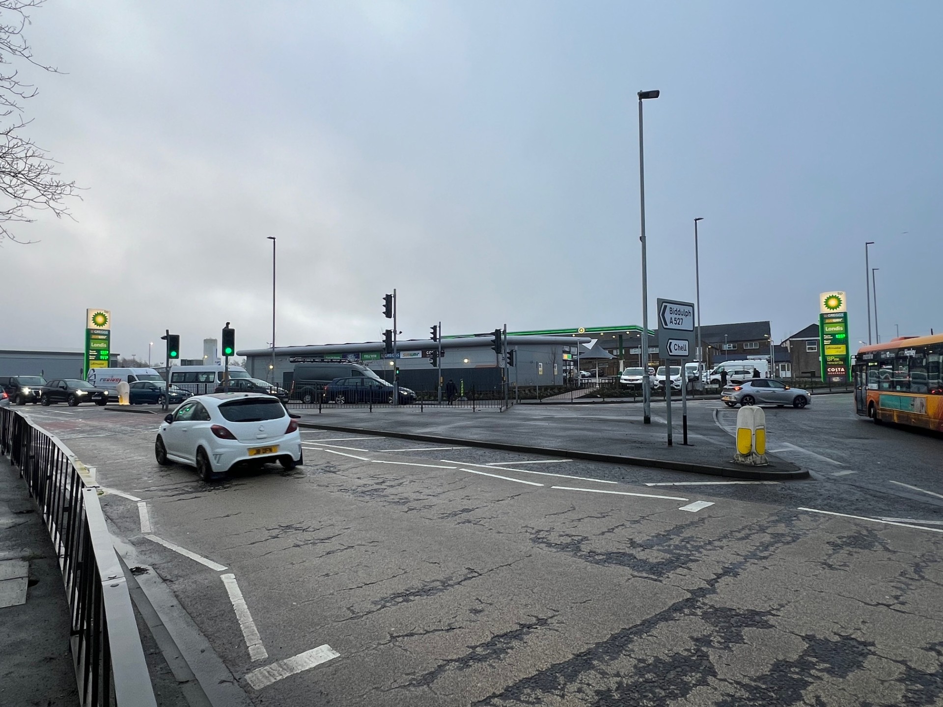 Customer-facing retail frontage at Sandyford Service Station