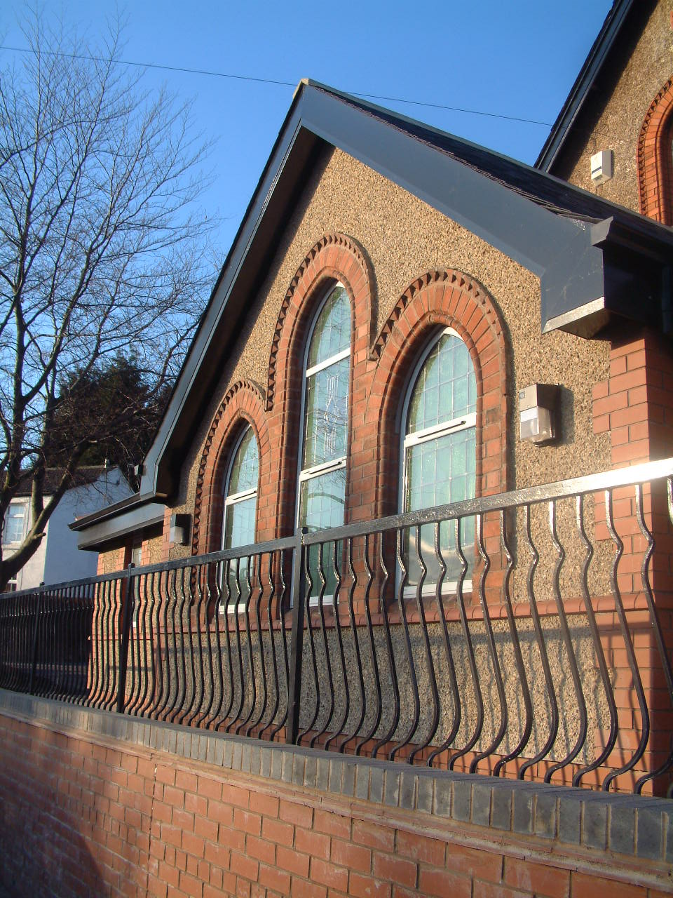 St Mary's Church, High Green arched windows and external detailing