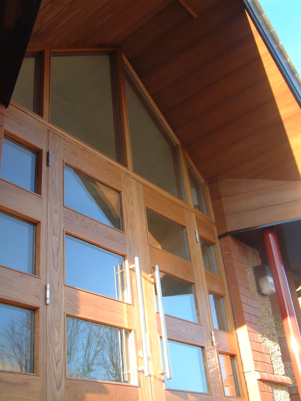 Entrance joinery and glazing detail