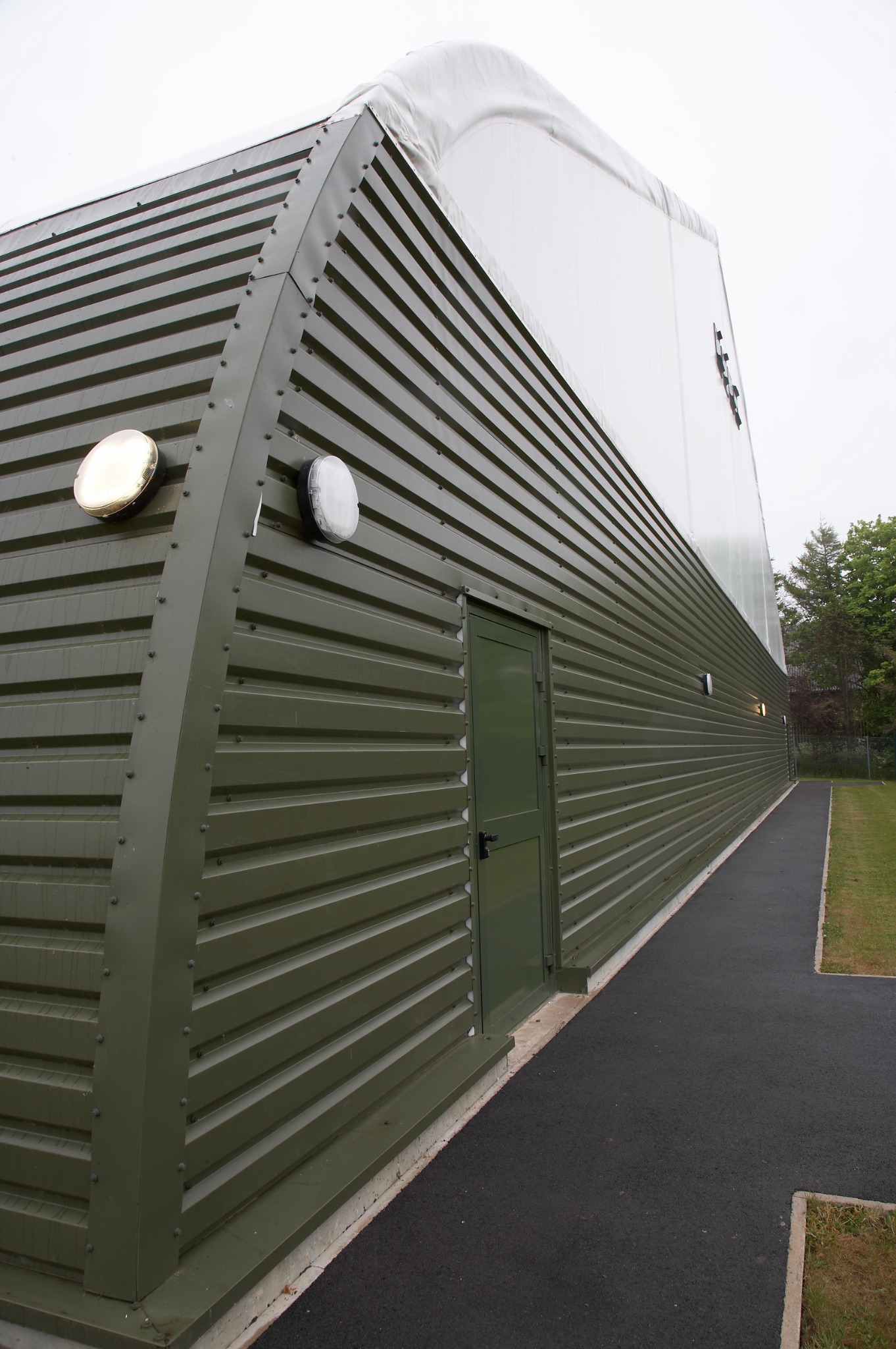 External access and profiled cladding detail