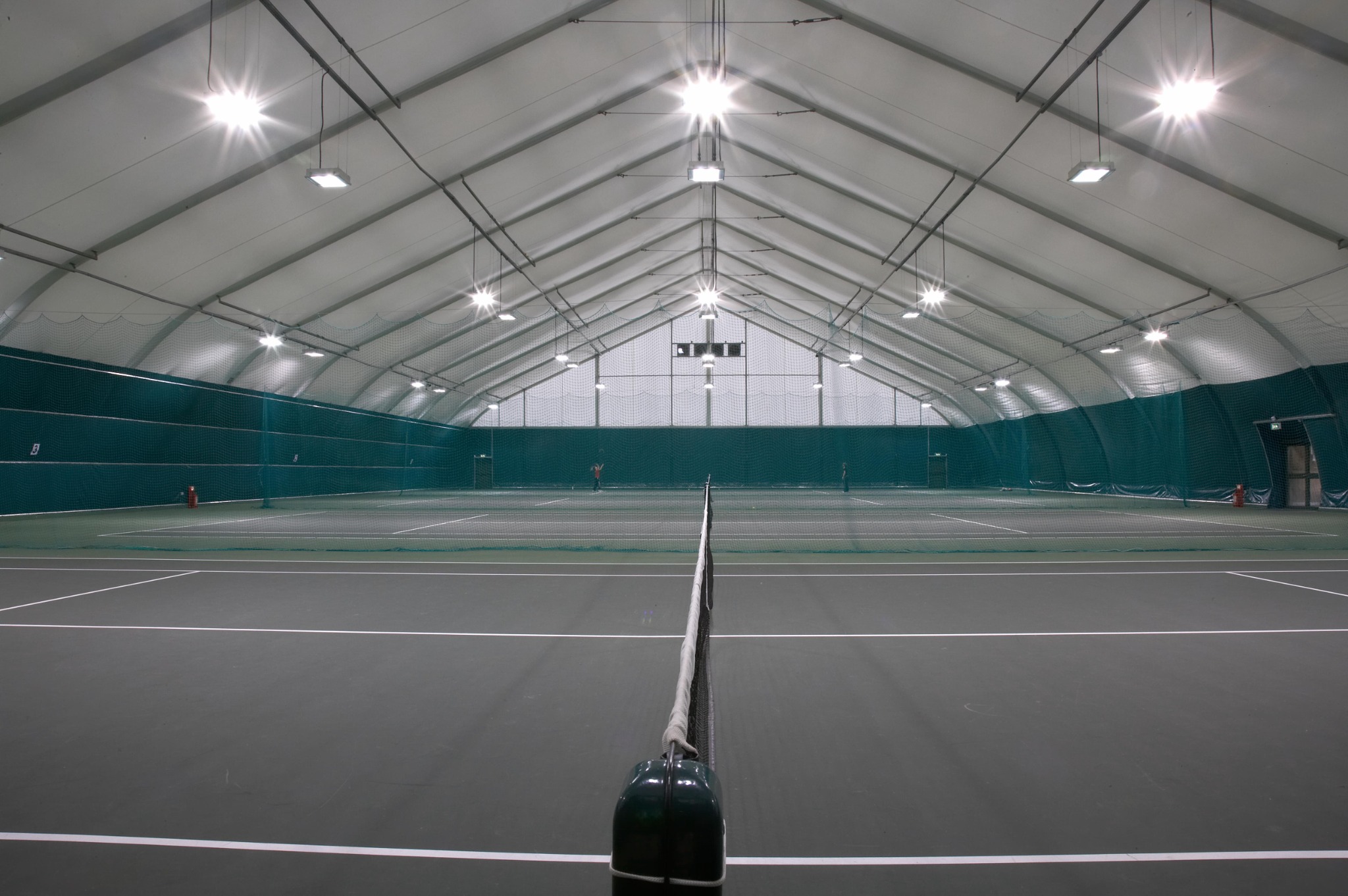 Four-court indoor tennis hall at George Pindar School